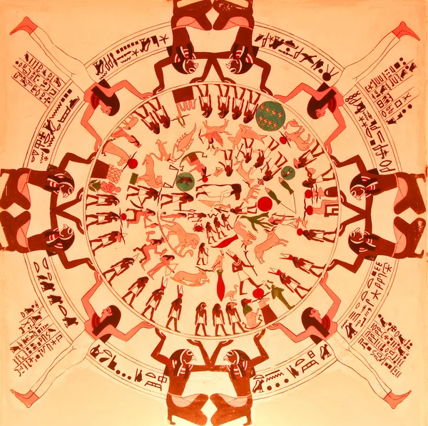 Antik Pharaonic Mısırlılar hiyeroglif oymalar