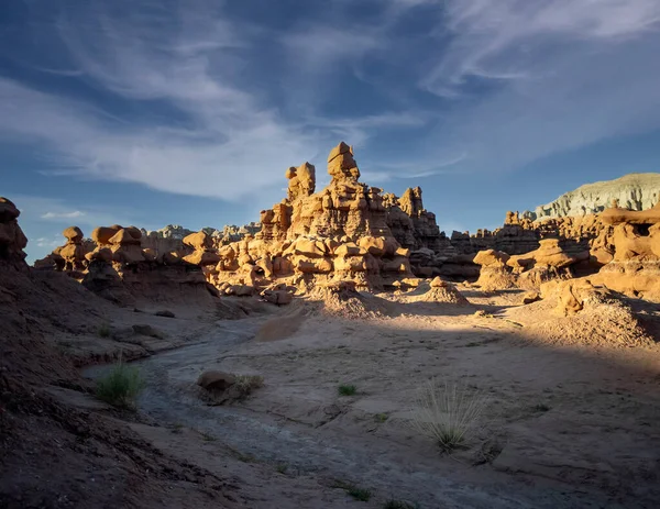 Denna Värld Goblin Valley State Park Unika Svampformade Sandsten Hoodoos — Stockfoto