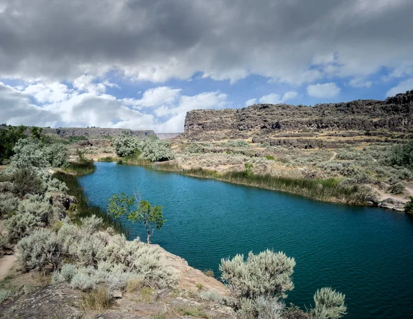 Lovely Lake Dierkes Sparkling Summer Air Idaho — Stock Photo, Image