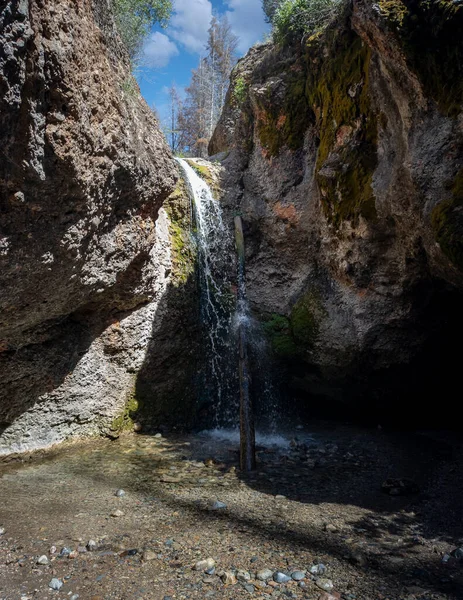 Pretty Grotto Falls Uinta National Forest Utah — Stockfoto