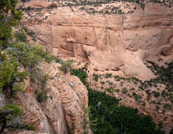 Древний Скала Жилище Удивительные Каньоны Навахо Национальный Памятник Кайента Аризона — стоковое фото