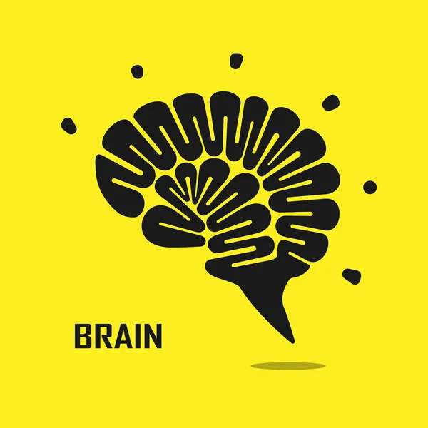 Plantilla de diseño de logotipo de vector abstracto del cerebro creativo. Corporativo b — Archivo Imágenes Vectoriales