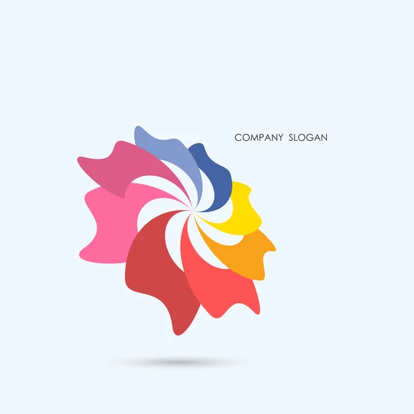 Creative abstract vector logo design template, business industria — стоковый вектор