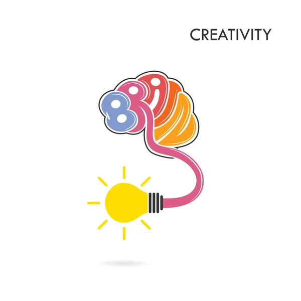 創造的な脳抽象的なベクトルのロゴのデザイン テンプレートです。企業 b — ストックベクタ