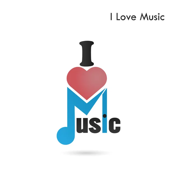 Creative music note abstract vector logo design. Musical creativ — Stock Vector