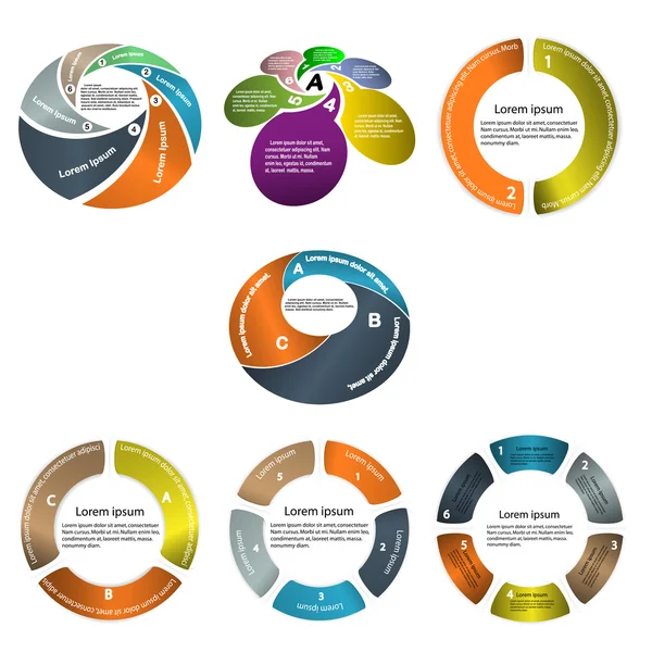 Infographic business presentatiesjabloon. PowerPoint sjabloon d — Stockvector