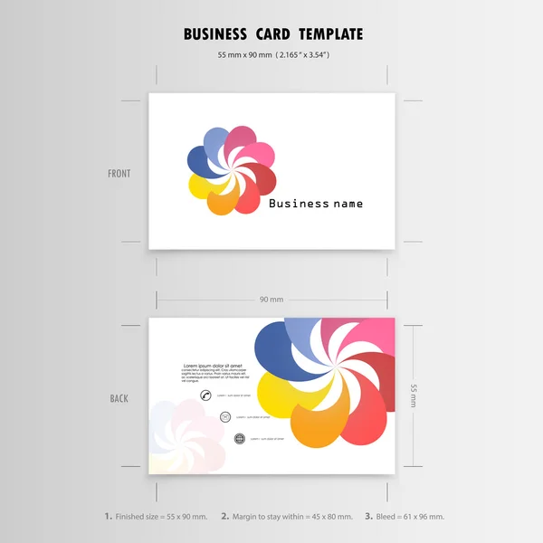 Абстрактный шаблон дизайна Creative Business Cards. Имя Cards Sym — стоковый вектор