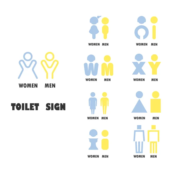 Toilette oder Toilette Logo Vektor-Design-Vorlage. — Stockvektor