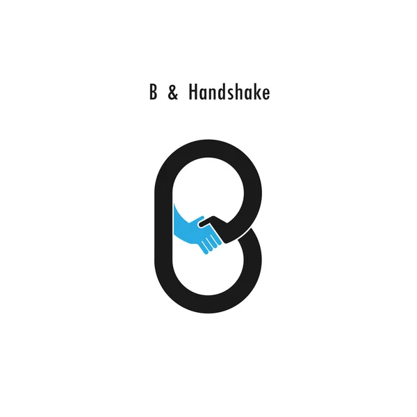 創造的な B 文字アイコン抽象的なロゴ デザイン ベクトル テンプレートです。Busi — ストックベクタ