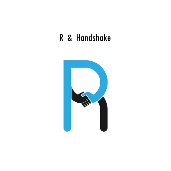 Creative R- letter icon abstract logo design vector template.Bus — Stock Vector
