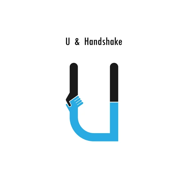 Вектор дизайна логотипа - иконка буквы "U". — стоковый вектор
