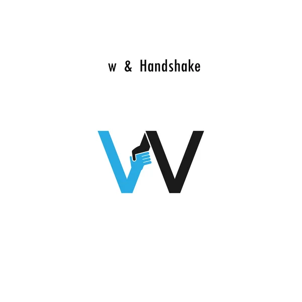 創造的な W 手紙アイコン抽象的なロゴ デザイン ベクトル テンプレート. — ストックベクタ