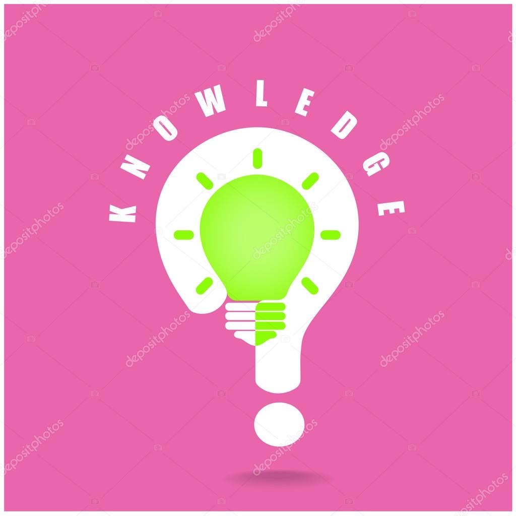 Creative light bulb symbol and question mark sign on background.