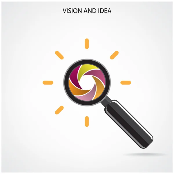 Search and vision symbol,business ideas. — Stock Vector