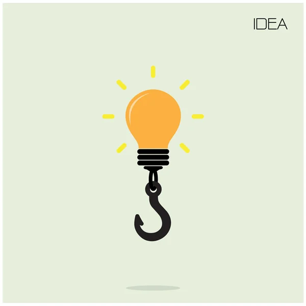 Creative light bulb Idea concept background — Stock Vector