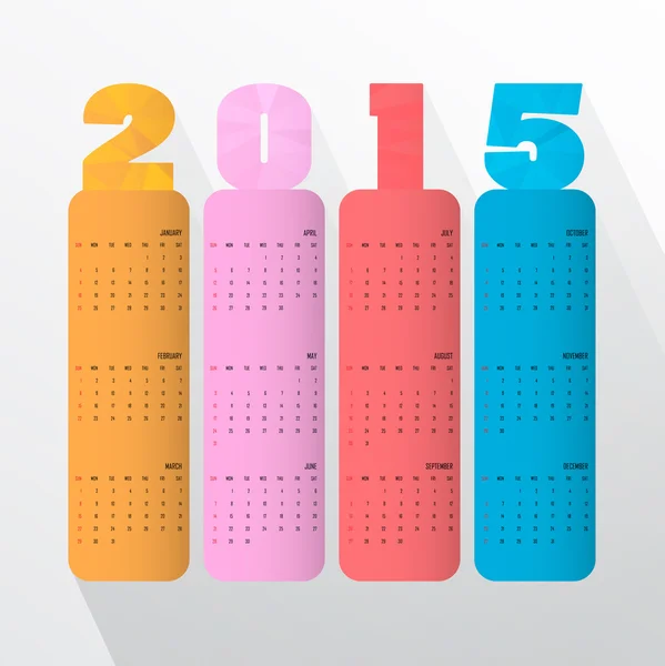 Kreativa gott nytt år 2015 text design — Stock vektor