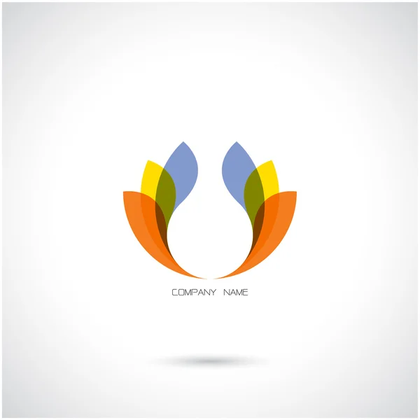 Plantilla de diseño de logotipo de vector abstracto creativo . — Vector de stock