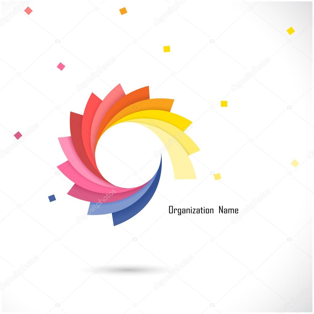 Creative abstract vector logo design template. Corporate business and flower creative logotype symbol. Vector illustration.