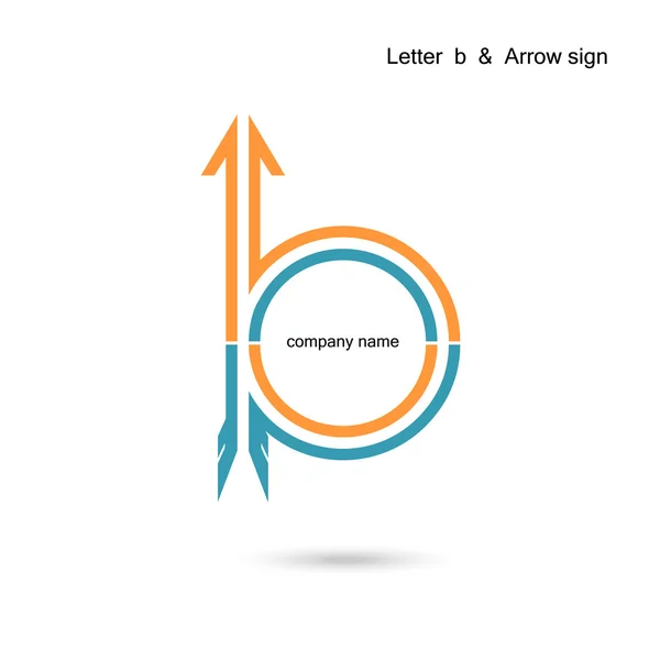 Creative letter B icon abstract  logo design vector template. — Stock Vector