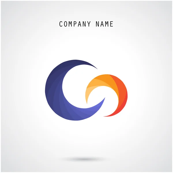 Creative circle abstract vector logo design template. Corporate — Stock Vector