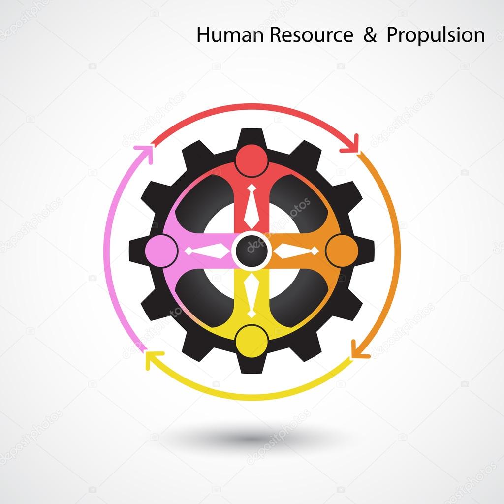 Human resource and business & industrial propulsion concept.