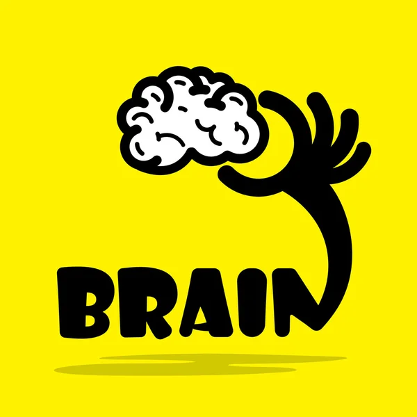 Creative brain sign idea, flat design.Concept of ideas inspiratio — стоковый вектор