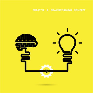 Creative brainstorm concept business and education idea, innovat