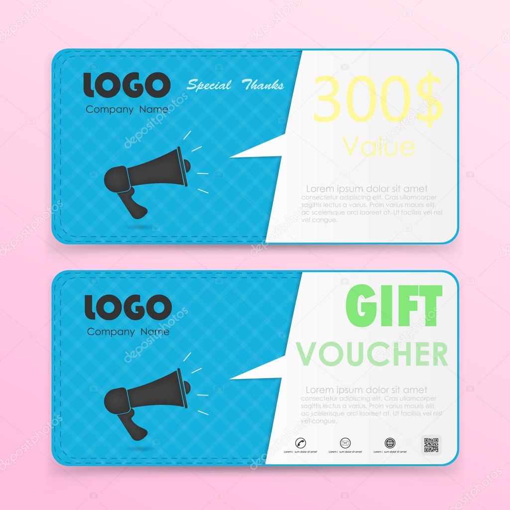 Gift voucher background or certificate coupon template with clean premium modern pattern design.Vector illustration