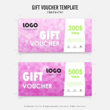 Hediye çeki geçmiş ya da sertifika kupon şablonu