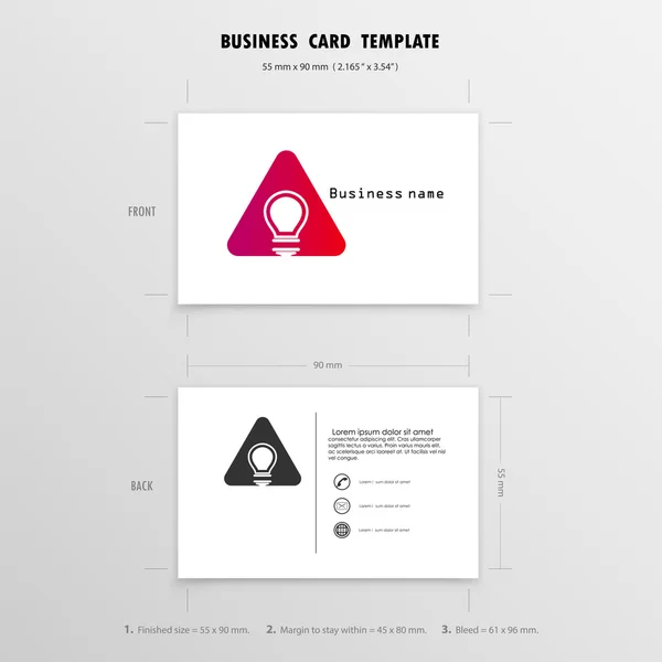 Абстрактный шаблон дизайна Creative Business Cards. Имя Cards Sym — стоковый вектор