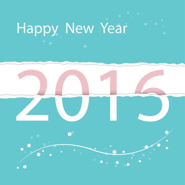 Feliz Año Nuevo 2016.Colorido diseño de la tarjeta de saludo.Vector illustr — Archivo Imágenes Vectoriales