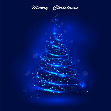 Parlayan Noel ağacı, sihirli Noel ağacı, parlak christm
