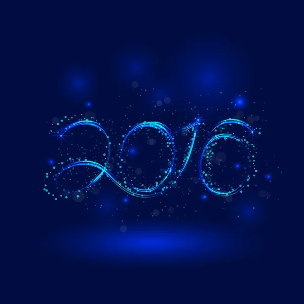 Feliz Año Nuevo 2016.Greeting card design.Vector ilustración para — Vector de stock