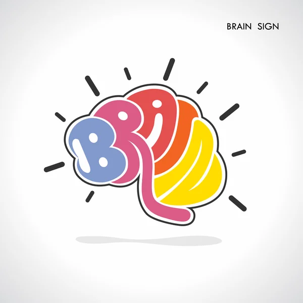 Brain sign,brain logo,mine,creative,learning logo,eduction logo, — Stock Vector