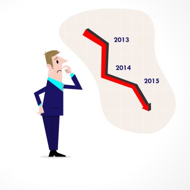 İş adamı borsa ok karıştı. Üzgün işadamı gr ile