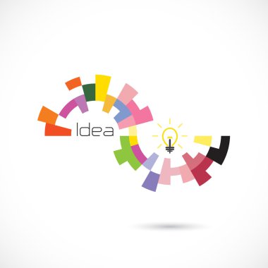 Yaratıcı daire soyut vektör logo tasarım şablonu. Kurumsal 