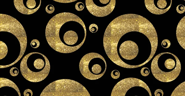 abstract messy background with circles with gold texture