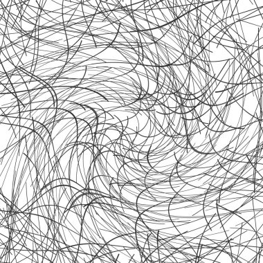 soyut arkaplan rastgele düzenlenmiş kaotik çizgiler, siyah ve beyaz desen