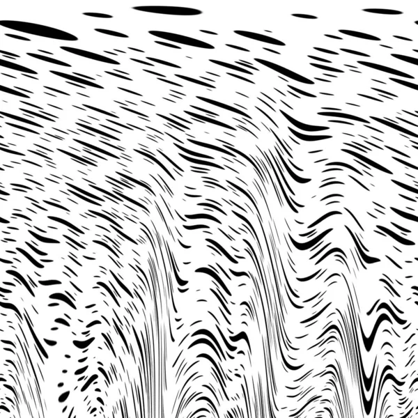 Abstract Chaotic Weird Pattern Black White — Stock Photo, Image