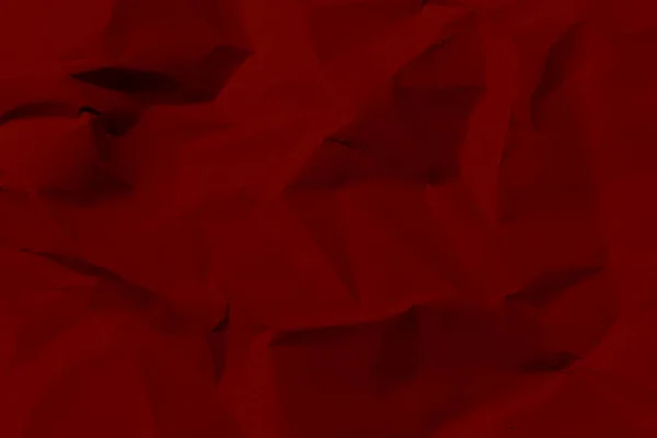 Tekstur Kertas Kusut Merah Gelap Sebagai Latar Belakang — Stok Foto