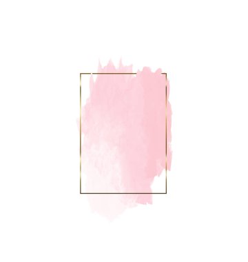 Soyut minimalist suluboya altın çerçeveli sıçrama