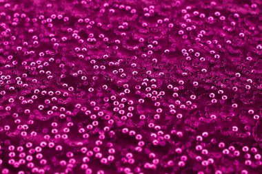 Pullu pembe kumaşı kapat.