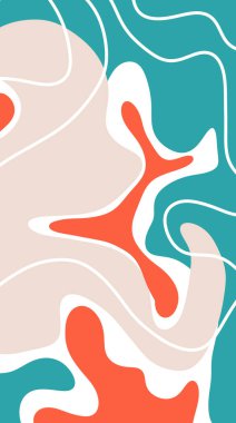 Moda soyut arka plan. Şekil ve çizgilerin bileşimi. minimalist, evrensel sanatsal şablon