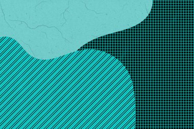 Üst üste binen dalga şekillerinin soyut yeşil arkaplanı. Katman tasarımı. İş sunumları, el ilanları, posterler için.