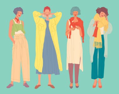 Farklı kadın yüzleri, farklı tarz kadınlar.