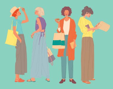 Farklı kadın yüzleri, farklı tarz kadınlar.