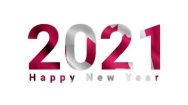 2021 Mutlu Yıllar, Kanada 2021, Kanada bayrak animasyonu 2021, Kanada mutlu yeni yıl bayrak animasyonu 2021
