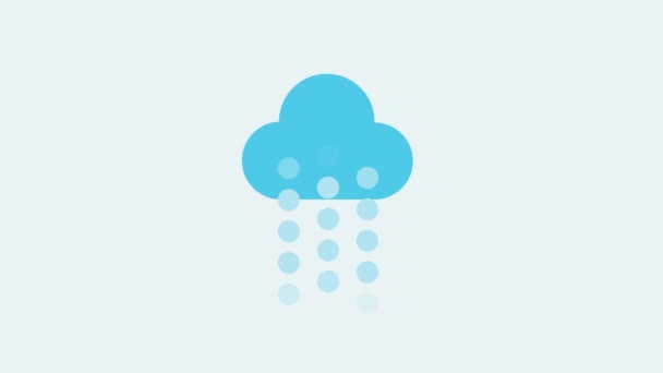 Des gouttes de pluie du nuage, nuage avec pluie — Video