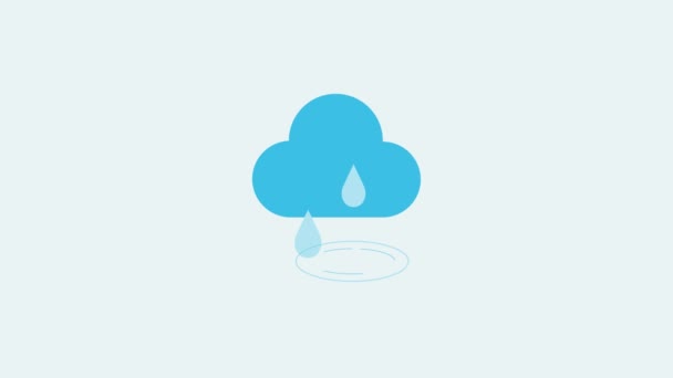 云中的雨滴，云中的雨 — 图库视频影像