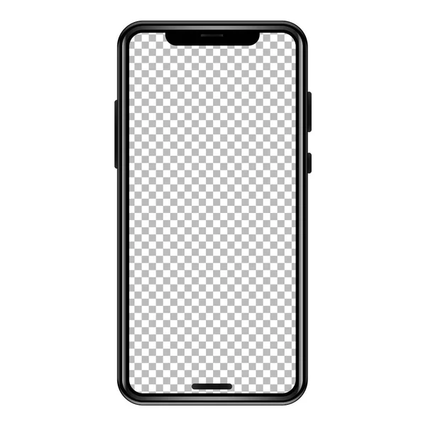 Smart Mobile Phone Transparent Png Mockup — Stockový vektor